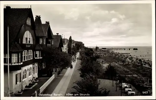 Ak Ostseebad Bansin Heringsdorf auf Usedom, Villen am Strande