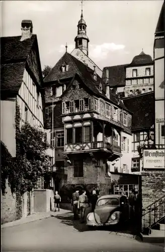 Ak Beilstein an der Mosel, Ort, Straße, Weinstube