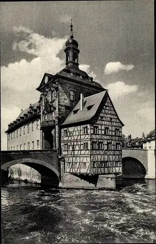 Ak Bamberg in Oberfranken, Altes Rathaus