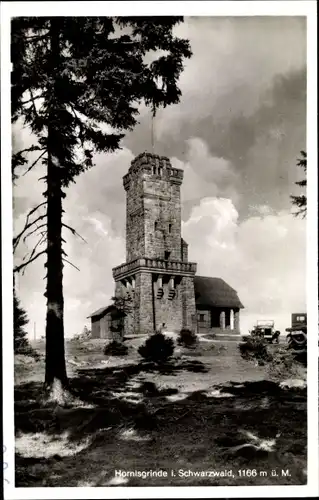 Ak Hornisgrinde im Schwarzwald, Turm, Wald