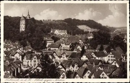 Ak Biberach an der Riß Oberschwaben, Teilansicht, Vogelschau, Gegen Norden