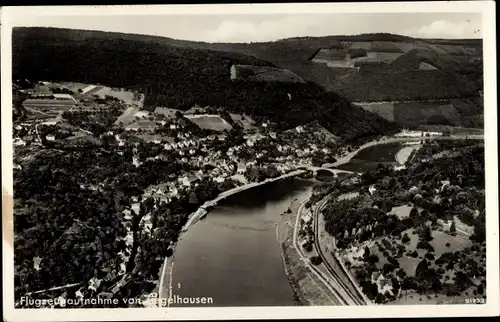 Ak Ziegelhausen Heidelberg am Neckar, Fliegeraufnahme