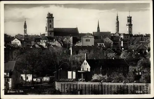 Ak Zittau in Sachsen, Johanneum, Johanneskirche, Kath. Kirche, Klosterkirche, Rathaus