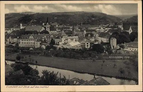 Ak Eichstätt in Oberbayern, Gesamtansicht, Blick auf das Institut der Englischen Fräulein