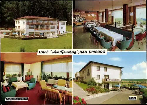 Ak Bad Driburg in Westfalen, Pension Café am Rosenberg