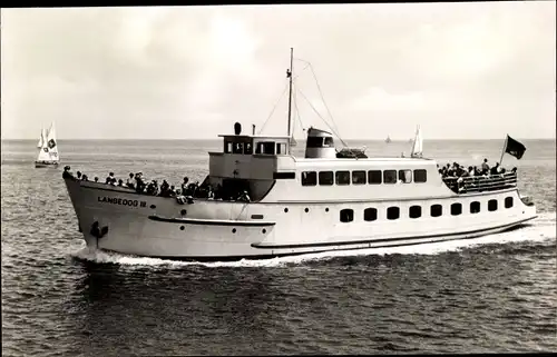 Ak Nordseebad Langeoog Ostfriesland, Fahrgastschiff Langeoog III