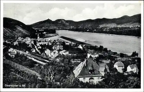 Ak Oberwinter am Rhein Remagen, Teilansicht, Vogelschau