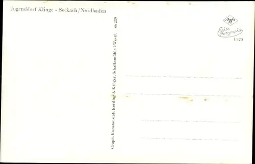 Ak Seckach in Baden, Jugenddorf Klinge, Märchenhaus