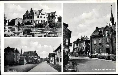 Ak Heimerzheim Swisttal, Burg, Hauptstraße, St. Josef Haus