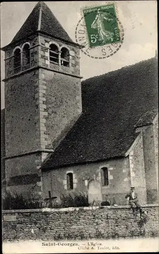 Ak Saint Georges Yonne, L'Eglise