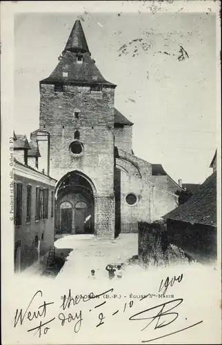 Ak Oloron Sainte Marie Pyrénées Atlantiques, Eglise Sainte Marie