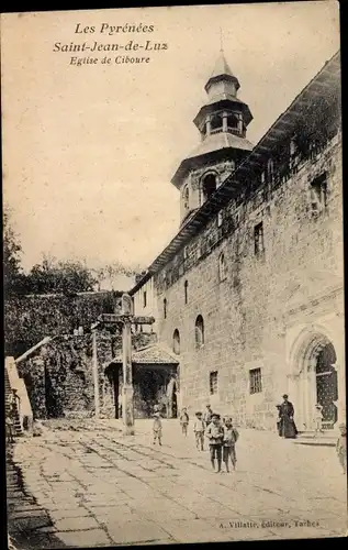 Ak Ciboure Ziburu Pyrénées Atlantiques, Eglise Saint Vincent