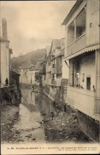 Ak Salies de Béarn Pyrénées Atlantiques, Le Saleys, Pont de la Lune