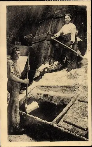 Ak Salies de Béarn Pyrénées Atlantiques, Les Salines, La Peche du Sel