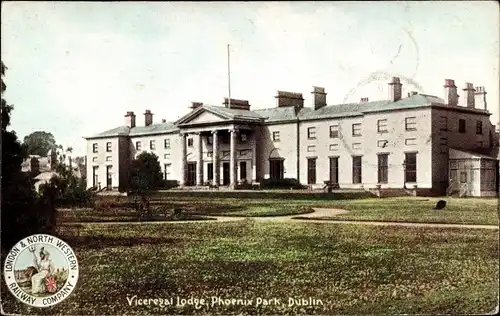 Ak Dublin Irland, Viceregal Lodge, Phoenix Park, LNWR