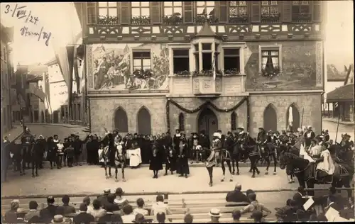 Ak Stein am Rhein Kanton Schaffhausen, No E Wili Spiele 1924