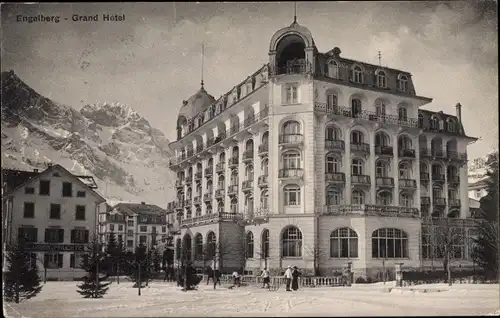 Ak Engelberg Kanton Obwalden Schweiz, Grand Hotel