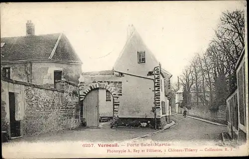 Ak Verneuil Yvelines, Porte Saint Martin