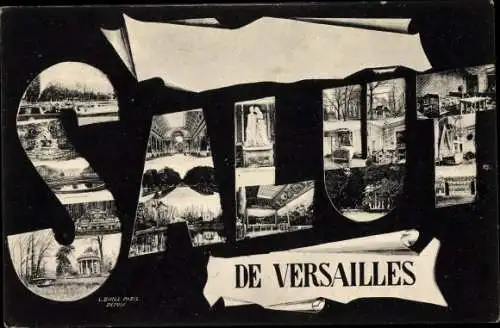 Buchstaben Ak Versailles Yvelines, Stadtansichten, Souvenir