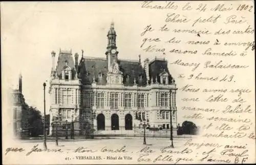 Ak Versailles Yvelines, Hotel de Ville