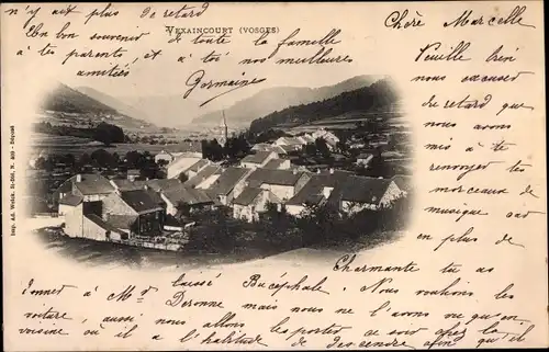 Ak Vexaincourt Vosges, Vue generale