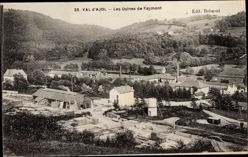 Ak Faymont Le Val d'Ajol Vosges, Les Usines