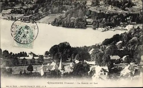 Ak Gérardmer Lothringen Vosges, La Sieste du Lac