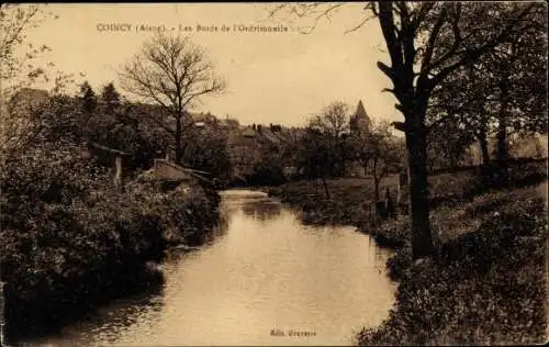 Ak Coincy Aisne, Les Bords de l'Ordrimouille