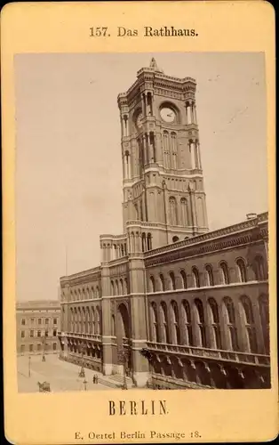 Foto Oertel, Eduard, Berlin Mitte, um 1875, Rotes Rathaus