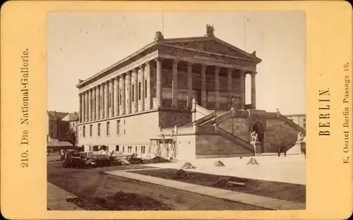 Foto Oertel, Eduard, Berlin Tiergarten, um 1875, Nationalgalerie