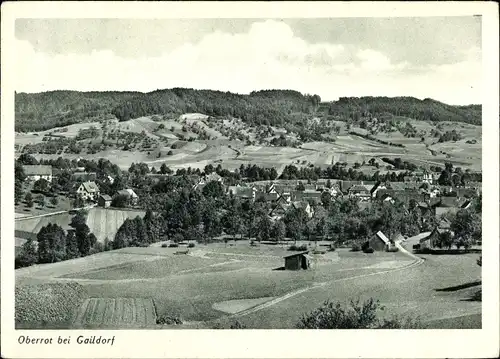 Ak Oberrot in Baden Württemberg, Blick auf den Ort mit Umgebung