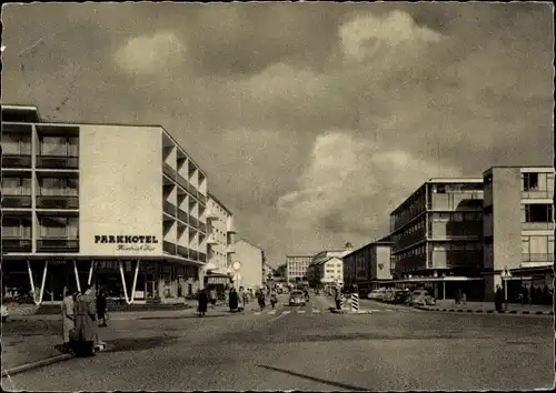 Ak Reutlingen in Württemberg, Karlstraße, Parkhotel Friedrich List, Kaufhaus Merkur