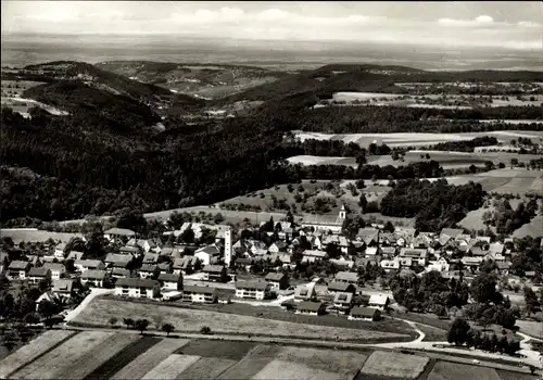 Ak Mainhardt in Württemberg, Blick auf den Ort mit Umgebung, Fliegeraufnahme