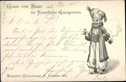 Ak Remscheid im Bergischen Land, Bazar des Remscheider Gesangverein, Concordiasaal 1901