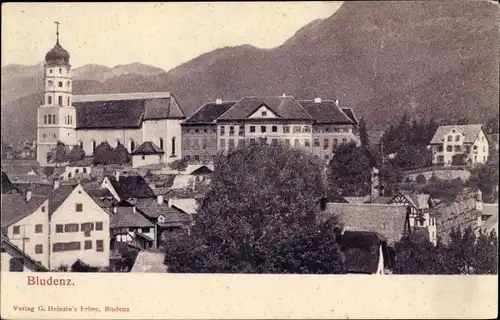 Ak Bludenz Vorarlberg, Teilansicht, Kirche