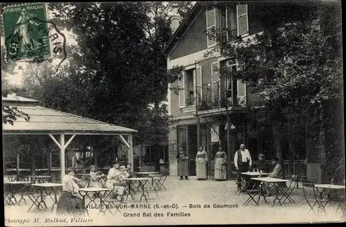 Ak Villiers sur Marne Val de Marne, Bois de Gaumont, Extérieur, Grand Bal des Familles