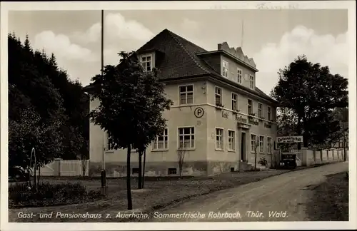 Ak Rohrbach in Thüringen, Gasthaus zum Auerhahn