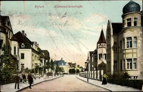 Ak Erfurt in Thüringen, Hohenzollernstraße