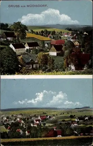 Ak Müdisdorf Lichtenberg Erzgebirge, Panorama