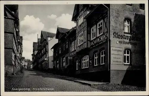 Ak Spangenberg in Hessen, Klosterstraße, Klostergarten