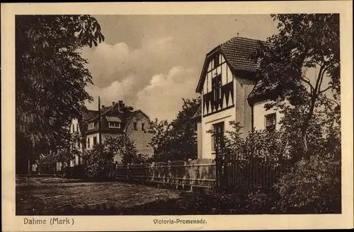 Ak Dahme in der Mark, Victoria Promenade