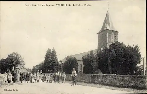 Ak Vaubadon Calvados, L'Ecole, L'Eglise