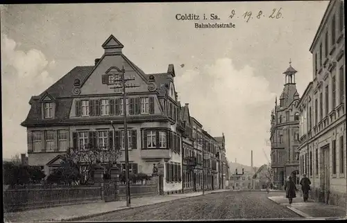 Ak Colditz in Sachsen, Bahnhofstraße