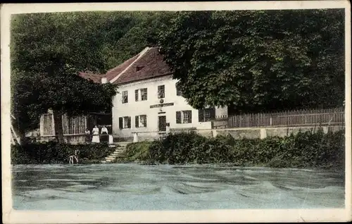 Ak Steinwand Steinwänd Hartkirchen in Oberösterreich, Gasthaus und Sommerfrische