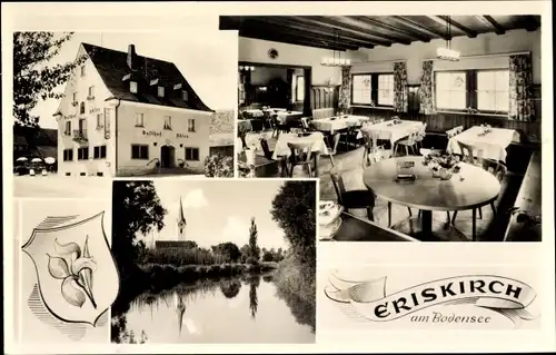 Ak Eriskirch Bodensee, Gasthof zum Adler, Innenansicht