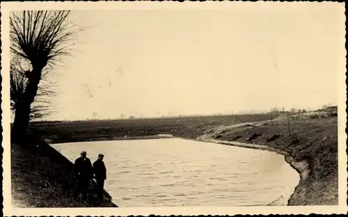 Foto Ak Bleddin Kemberg in der Dübener Heide, Teich