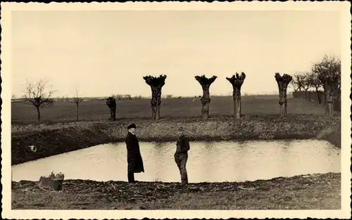 Foto Ak Bleddin Kemberg in der Dübener Heide, Teich