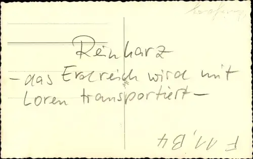 Foto Ak Reinharz Bad Schmiedeberg in der Dübener Heide, Straßenbau