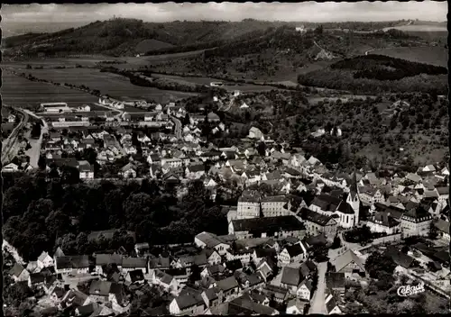Ak Donzdorf in Baden Württemberg, Totalansicht der Ortschaft, Fliegeraufnahme