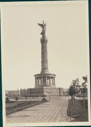 Foto Berlin Tiergarten, um 1880, Siegessäule, Königsplatz, Photographische Gesellschaft Berlin